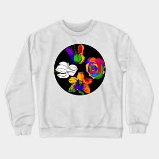 Colorful flowers by Orchid Crewneck Sweatshirt